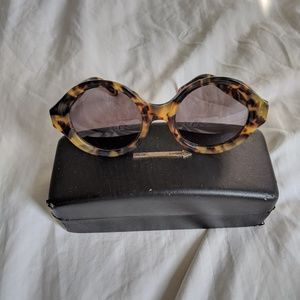 Karen Walker Round Tortoise Shell Sunglasses #6
